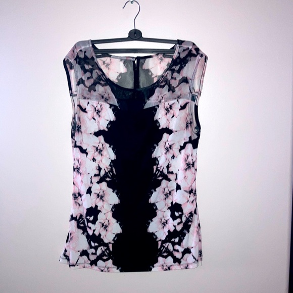 Ricki’s Black & Pink Floral Top - Picture 1 of 4